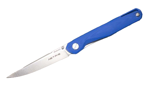 Нож Mr. Blade Astris, D2, blue handle, автограф - Вольные стрелки