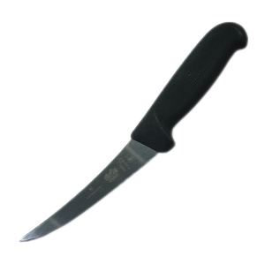 Нож кухонный Victorinox Fibrox (5.6613.12) стальной обвалочный лезв.120мм прямая заточка черный