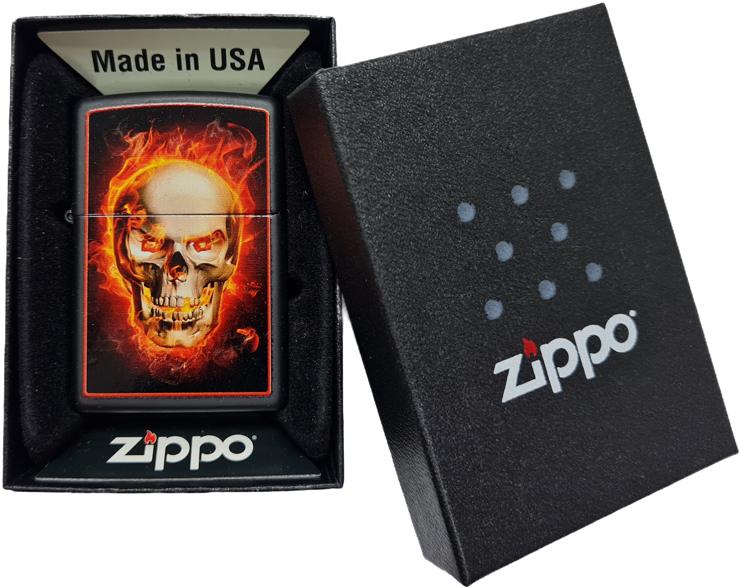 Зажигалка Zippo 28307 Burning Skull