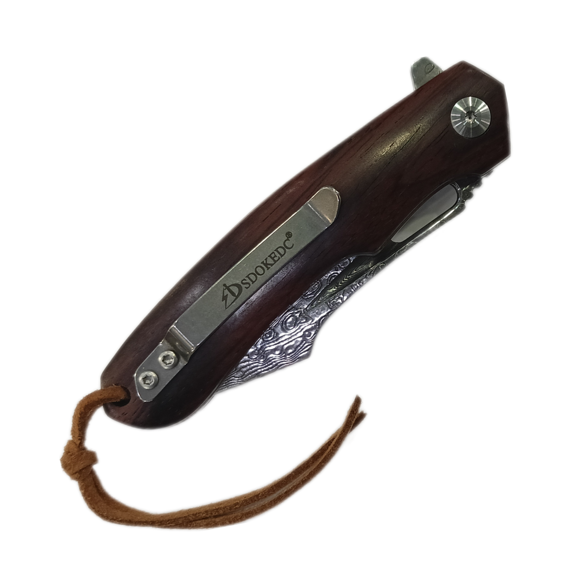 Нож Sdokedc 8, VG10 Damascus steel, wood - Вольные стрелки