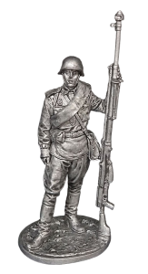 Солдат олово пеший WW2-63 Гв. ефрейтор - наводчик противотанкового ружья (ПТРС), 1943г. СССР