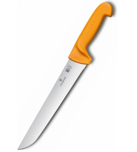 Нож Victorinox Swibo (5.8431.29) стальной для забоя/разделки лезв.290мм прямая заточка оранжевый