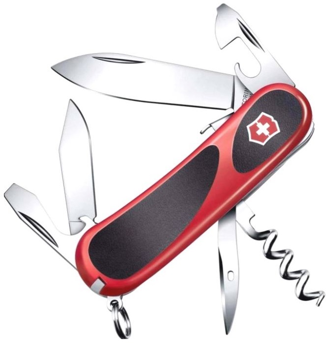 Нож Victorinox 2.3603.SC EvoGrip S101 85мм 12функций красно-чёрный