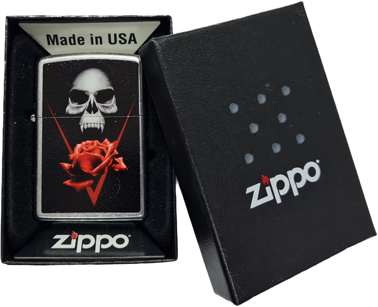 Зажигалка Zippo 2001125 207 BS - Skull Rose