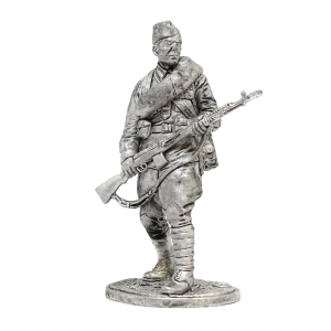 Солдат олово пеший WW2-27 Рядовой Стрелковых частей Красной Армии, 1941-43 гг. СССР