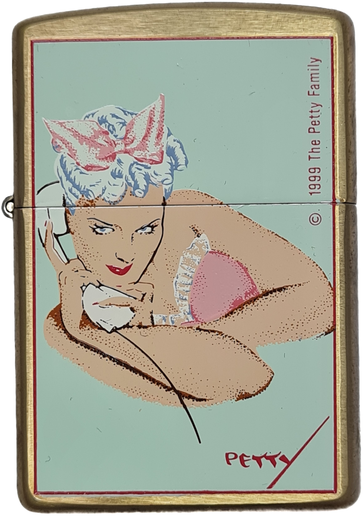 Зажигалка Zippo 204BPG 640 Silver Blond