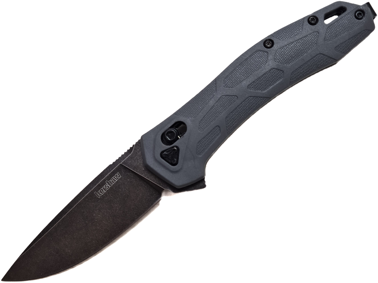 Нож складной Kershaw Covalent 2042H (реплика), D2, клин. черный, ручка серая
