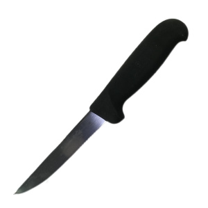 Нож кухонный Victorinox Fibrox (5.6103.12) стальной обвалочный лезв.120мм прямая заточка черный