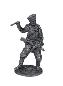 Солдат олово пеший WW2-74 Казак 9-ой Пластунской стрелковой дивизии, 1943-45 гг