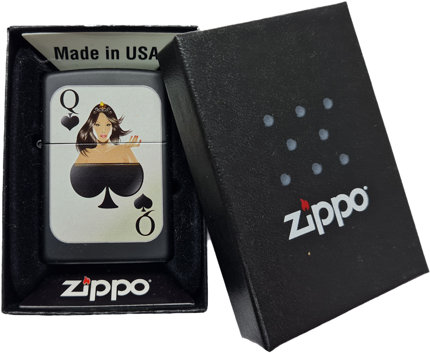 Зажигалка Zippo 218 Queen of Spades