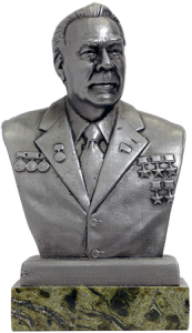 Бюст олово BustMet1/10-07 Брежнев Л.И.