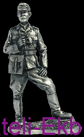 Солдат олово пеший Misc64 Офицер Вермахта в Тунисе, 1943 год