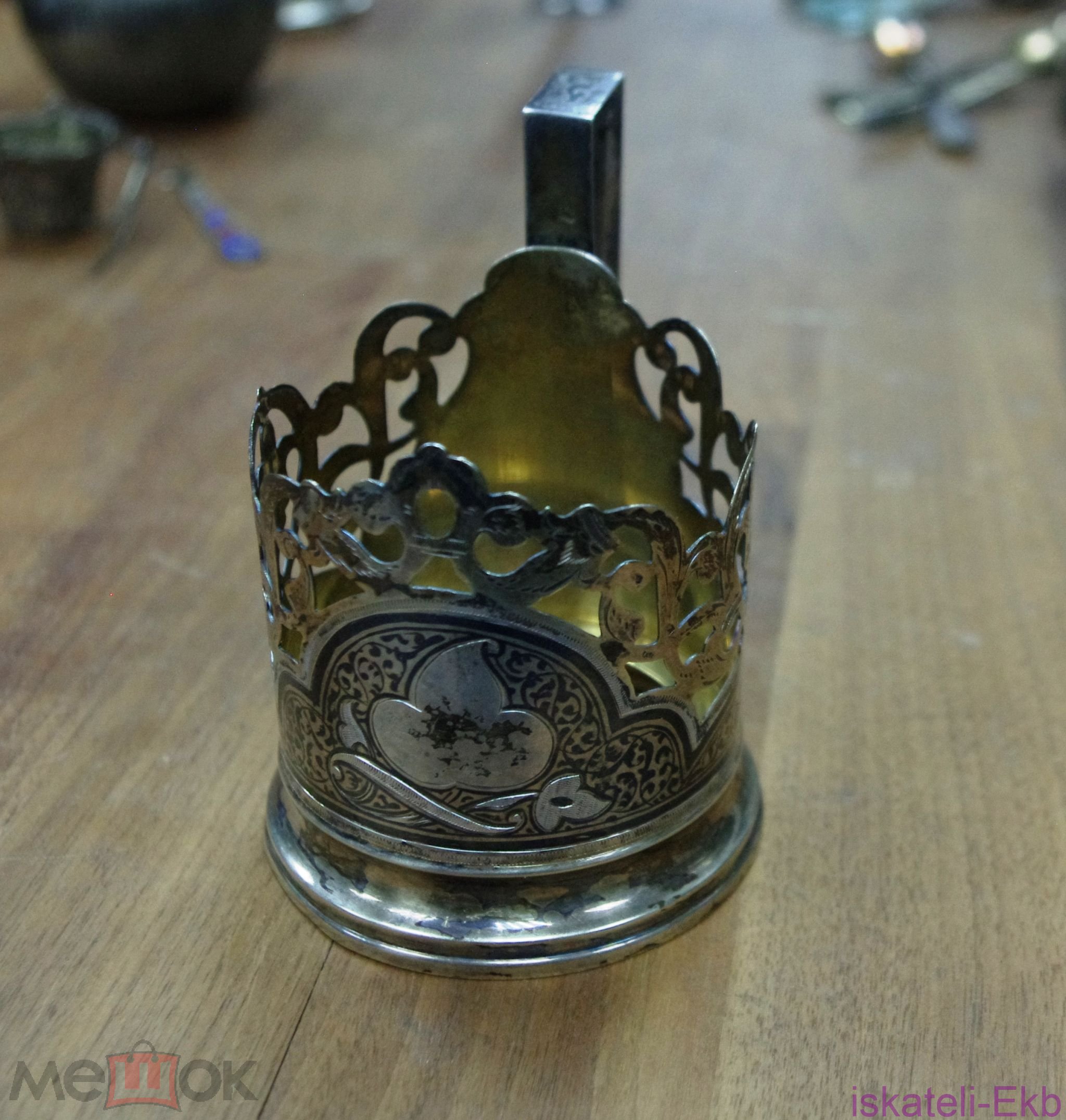 Подстаканник СССР Кубачи 875 проба 95 гр. чернение Ag - Вольные стрелки