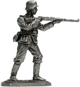 Солдат олово пеший vnt-01 Немецкий пехотинец с винтовкой Mauser 98, 1944-45