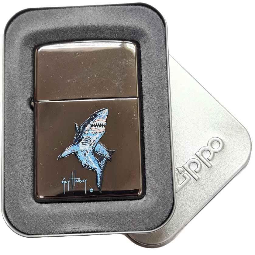 Зажигалка Zippo 150GH.203 Great white Shark. Guy Harvey