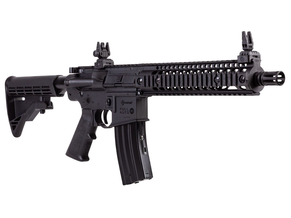 Винтовка пневматическая Crosman R1, 4.5мм(AR-15, металл, автомат. огонь) чехол, коллиматор, им.дтк