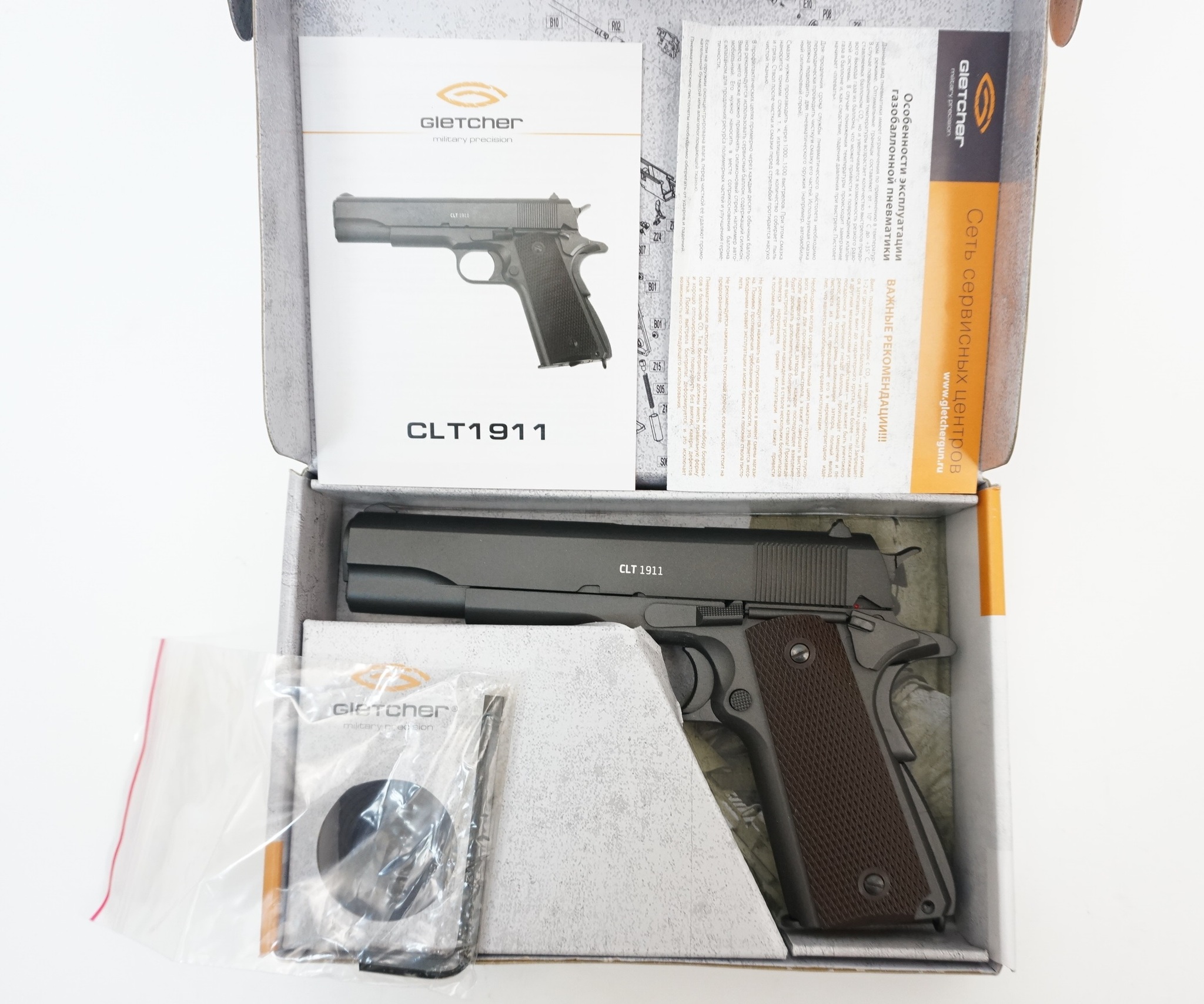 Пистолет пневматический Gletcher CLT 1911 - Вольные стрелки