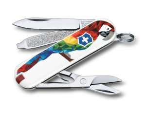 Нож Victorinox 0.6223.L1709. брелок CLASSIC 58 мм. / "Guacamaya"
