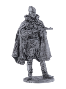 Солдат олово пеший WW2-62 Красноармеец-автоматчик в плащ-палатке, 1943-45 гг. СССР