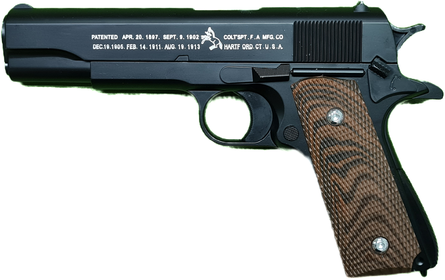 Игрушка Пистолет с пульками Colt 1911 , металл, C1911A