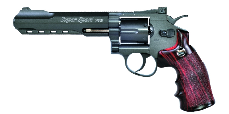 Пистолет пневматический BORNER Super Sport 702 (револьвер, картриджи 6 шт.)