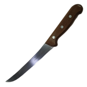 Нож кухонный Victorinox Wood (5.6500.15) стальной обвалочный лезв.150мм прямая заточка дерево