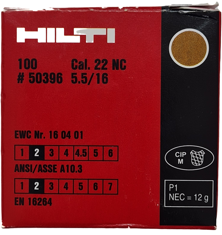 Патроны строительно-монтажные сal. 5.6/16 (.22) корич. (пачка - 100 шт.)