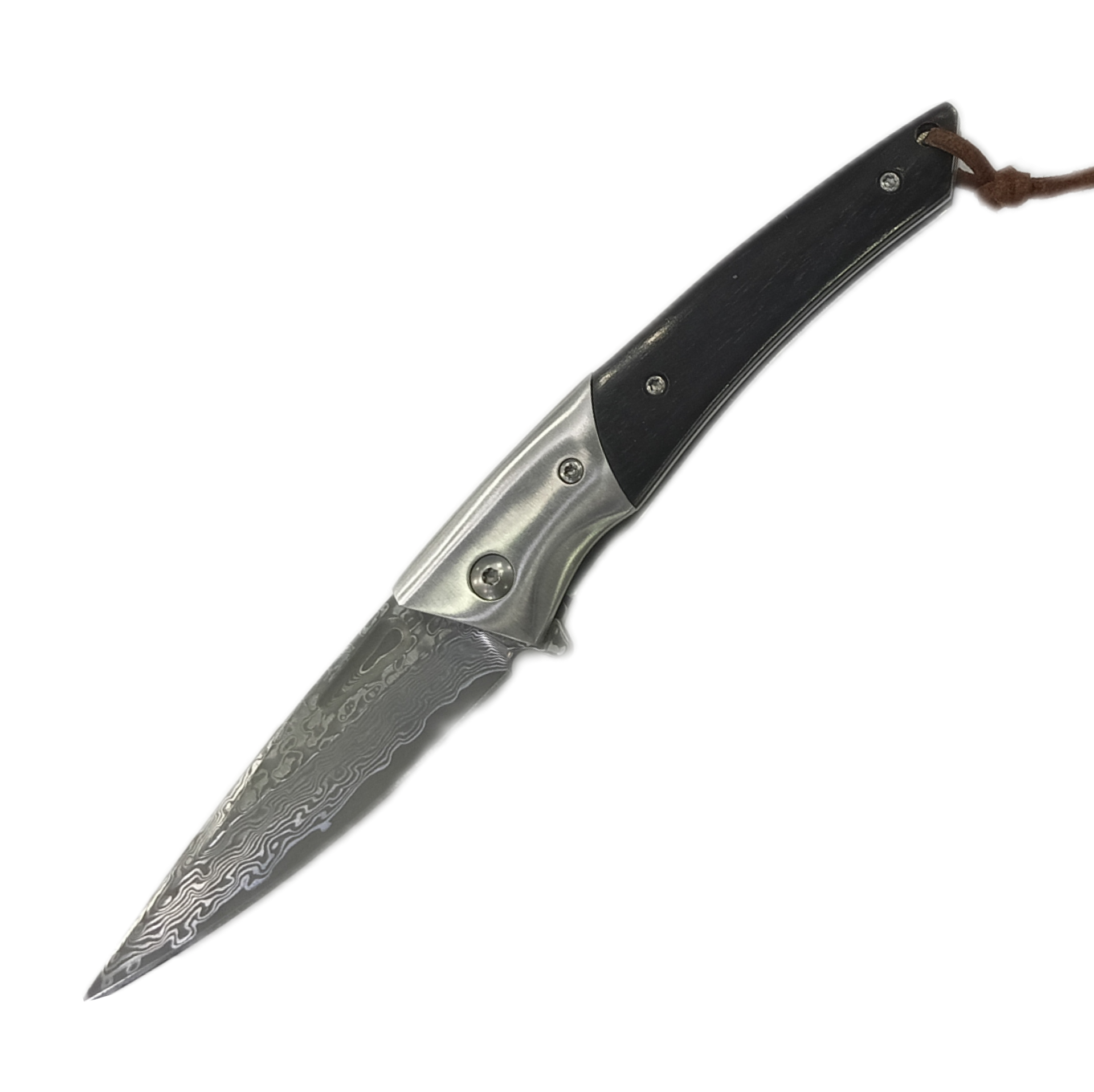 Нож Sdokedc 7, VG10 Damascus steel, wood/steel