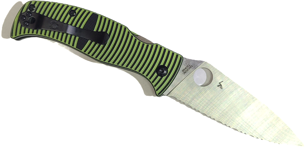 Нож реплика Spyderco Caribbean, серрейтор - Вольные стрелки