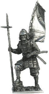 Солдат олово пеший M170 Асигару. Япония, 1500-1600 год
