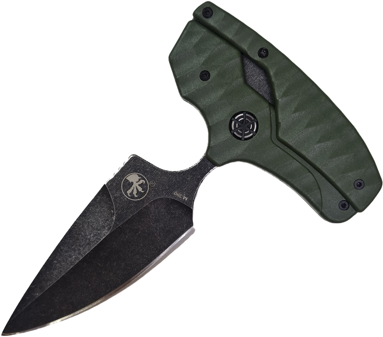 Нож складной-тычковый Microtech трансформер, зеленый, чехол