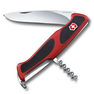 Нож Victorinox 0.9523.C RangerGrip 52 130мм 5функций красно-чёрный