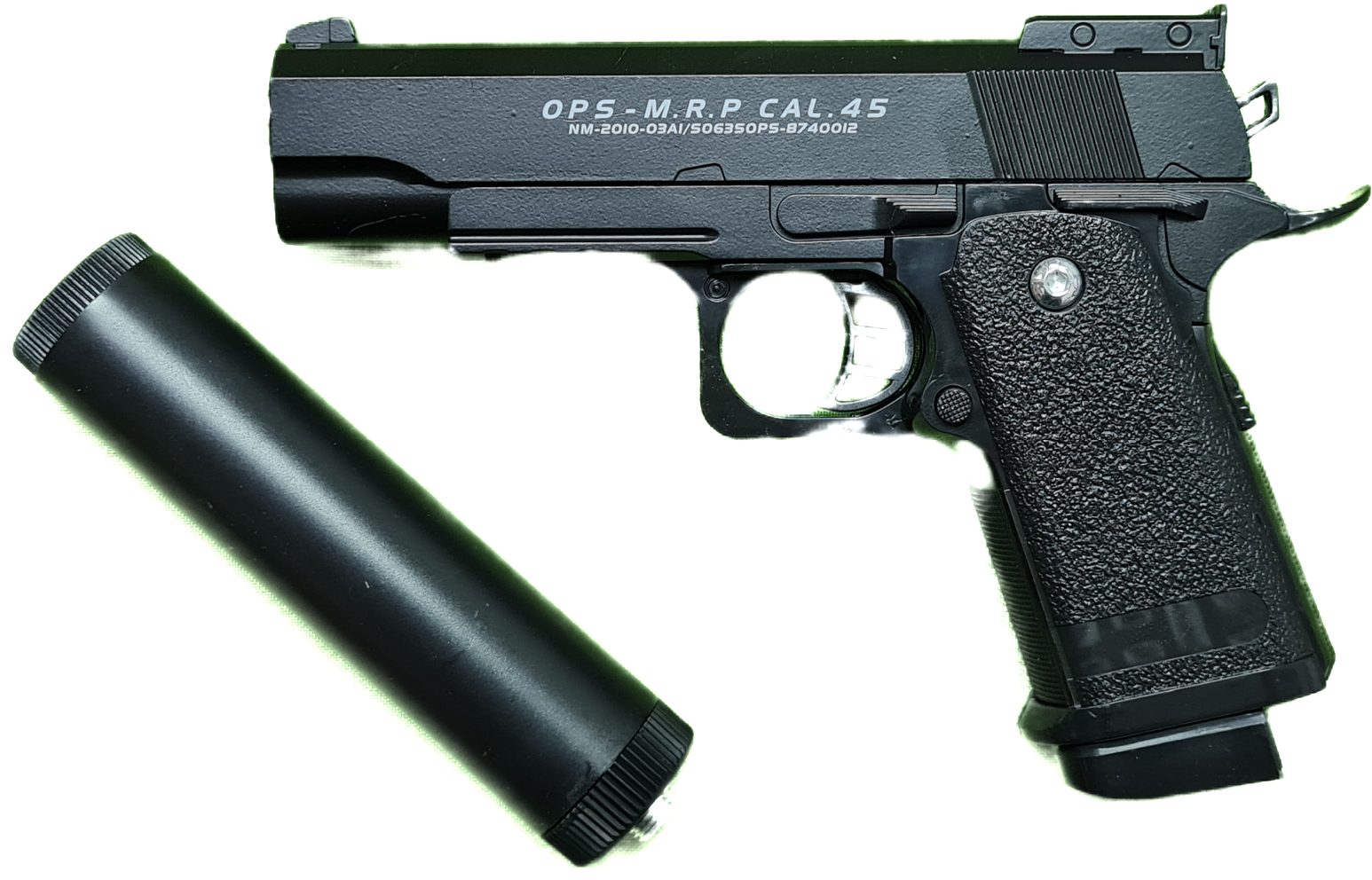 Игрушка Пистолет с пульками D.1A Colt с глушителем