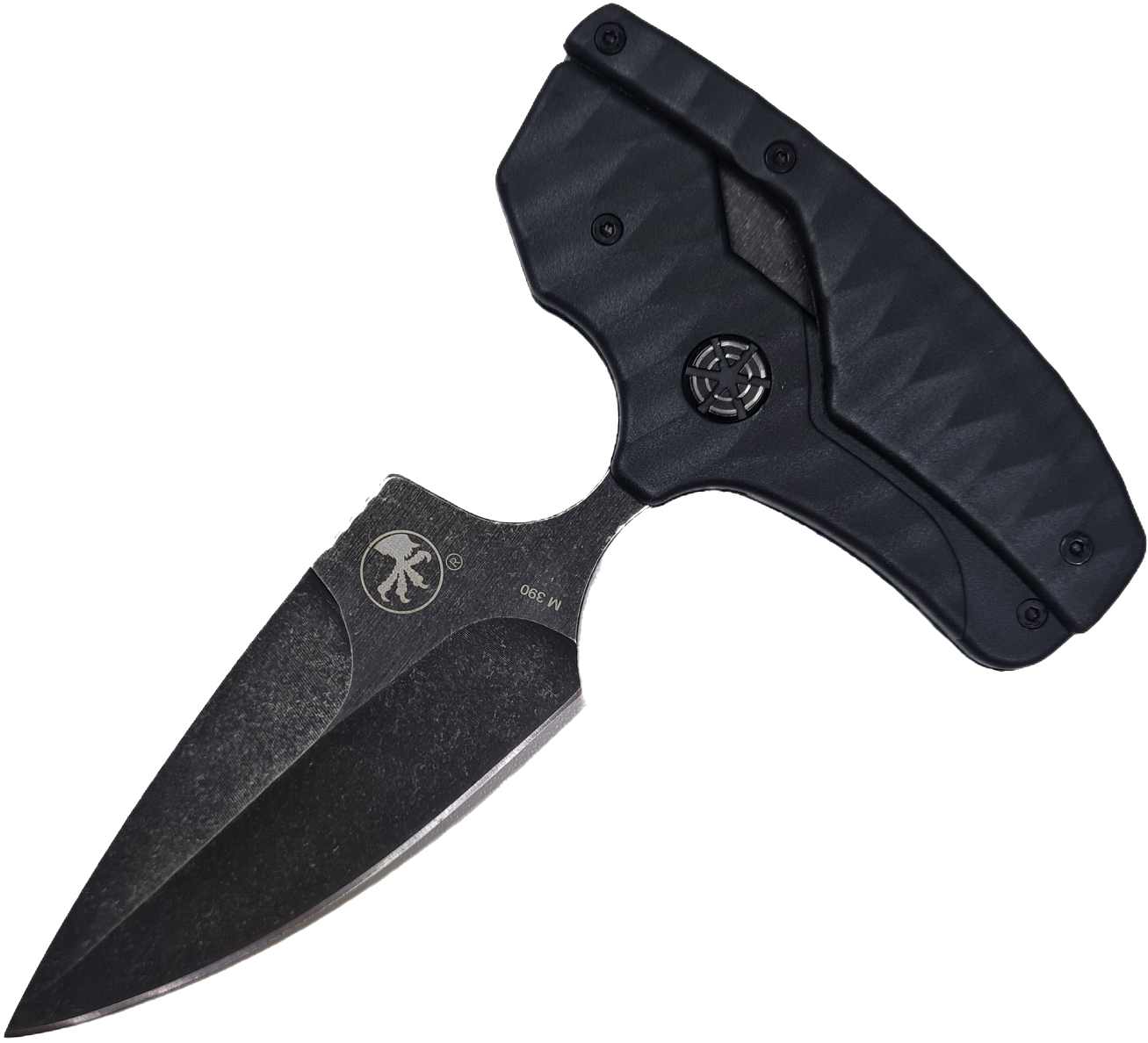 Нож складной-тычковый Microtech трансформер, черный, чехол