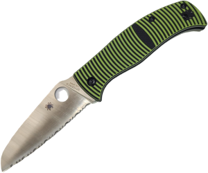 Нож реплика Spyderco Caribbean , sheepfoot, серрейтор