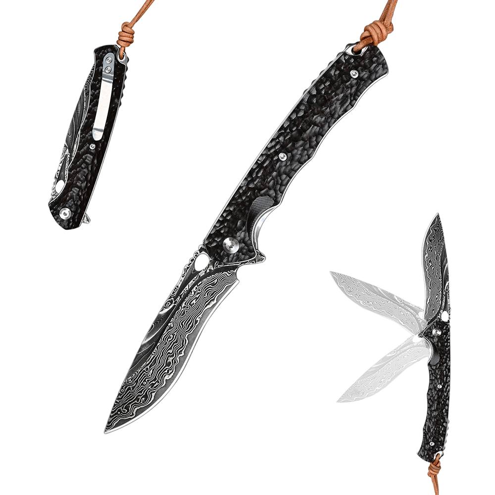 Нож Sdokedc 1, VG10 Damascus steel, black - Вольные стрелки
