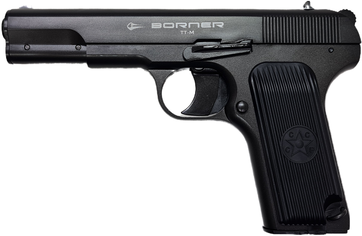 Пистолет пневматический BORNER TT-M, кал. 4,5 мм (металл)/BBs