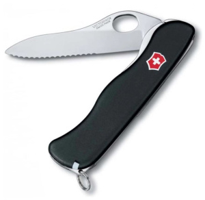 Нож Victorinox 0.8413.MW3. SENTINEL One Hand Wavy Edge 111 мм. / чер